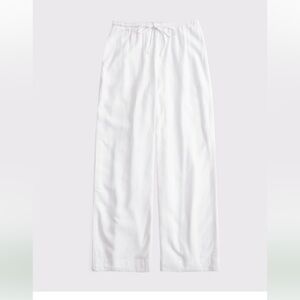 Abercrombie linen blend pull on pants